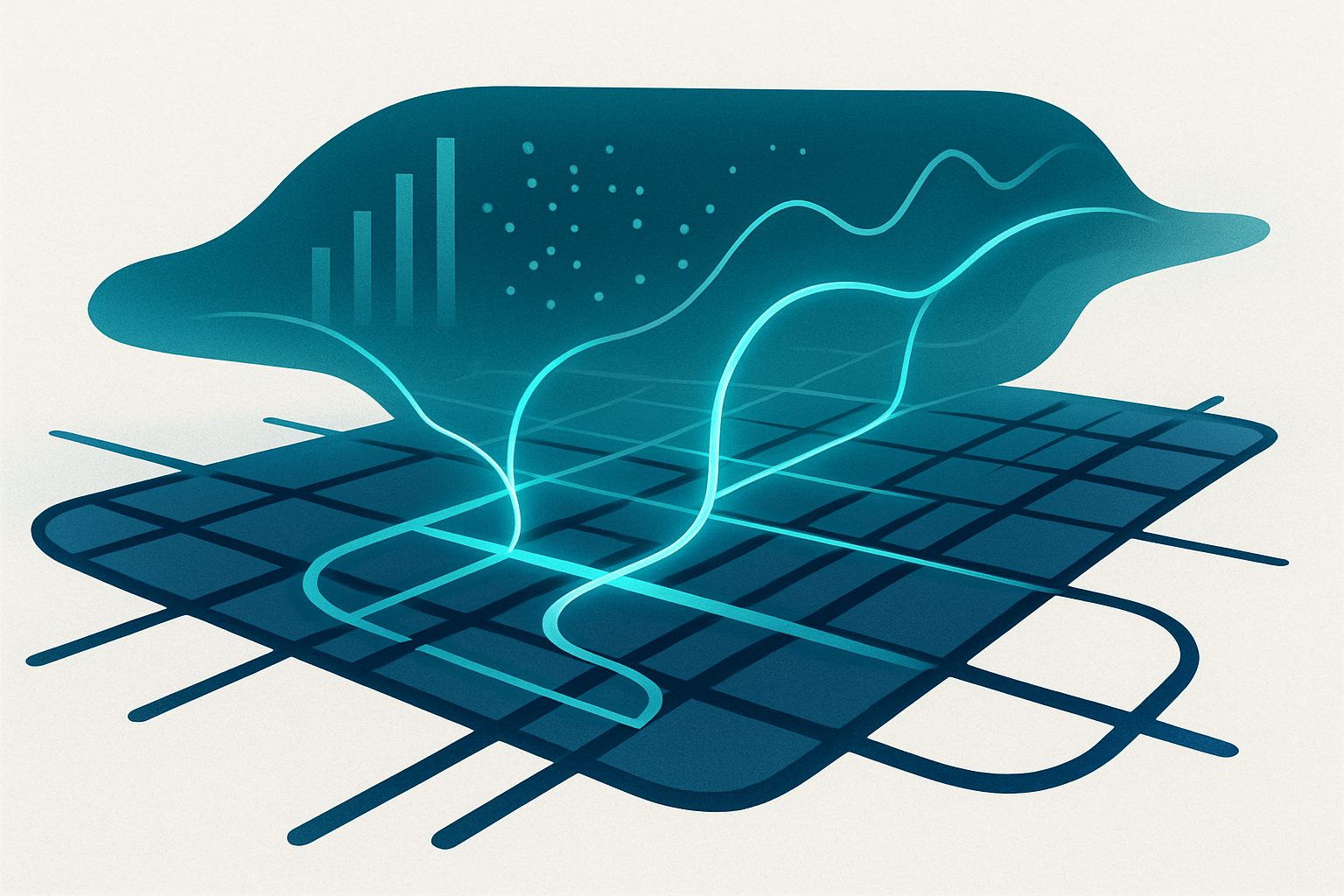 Illustration for the article: Navigating the Mean Data Streets: Understanding the Context Layer vs Semantic Layer